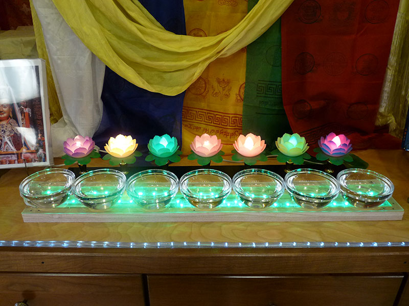 Water Bowl and Lotus Light Offerings Kadampa Center